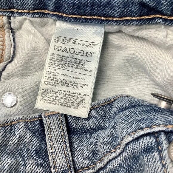 NWT Old Navy High Rise OG Straight Button-Fly Blue Jeans Womens Size 6 - Picture 9 of 10
